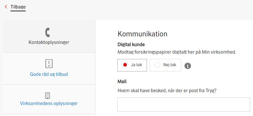 Digital Kunde - Min virksomhed